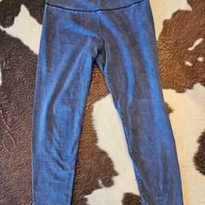 Women's "Chill Play Move" Blue Leggings